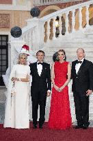 French President Macron visits Monaco.