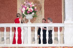 French President Macron visits Monaco.