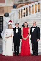 French President Macron visits Monaco.
