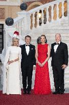 French President Macron visits Monaco.