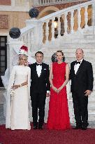 French President Macron visits Monaco.