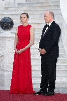 French President Macron visits Monaco.