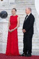 French President Macron visits Monaco.
