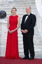 French President Macron visits Monaco.