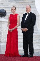 French President Macron visits Monaco.