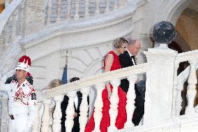 French President Macron visits Monaco.