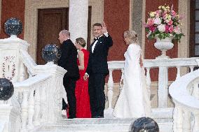 French President Macron visits Monaco.