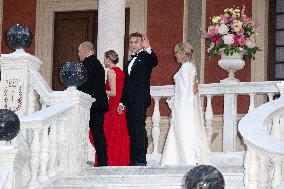 French President Macron visits Monaco.
