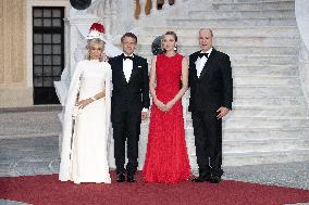 French President Macron visits Monaco.