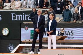 2025 French Open - Celebrities In Stand Day 14 NB