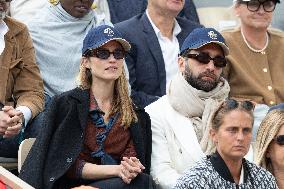2025 French Open - Celebrities In Stand Day 14 NB