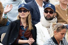 2025 French Open - Celebrities In Stand Day 14 NB