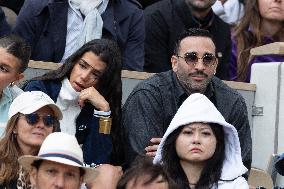2025 French Open - Celebrities In Stand Day 14 NB