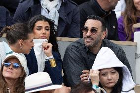 2025 French Open - Celebrities In Stand Day 14 NB