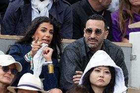 2025 French Open - Celebrities In Stand Day 14 NB