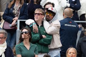 2025 French Open - Celebrities In Stand Day 14 NB