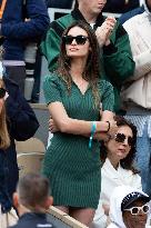 2025 French Open - Celebrities In Stand Day 14 NB