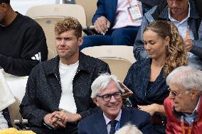 2025 French Open - Celebrities In Stand Day 14 NB