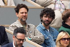 2025 French Open - Celebrities In Stand Day 14 NB