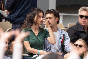 2025 French Open - Celebrities In Stand Day 14 NB