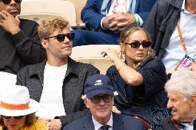 2025 French Open - Celebrities In Stand Day 14 NB
