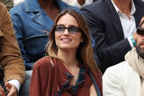 2025 French Open - Celebrities In Stand Day 14 NB