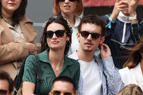 2025 French Open - Celebrities In Stand Day 14 NB