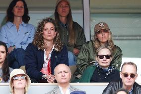 2025 French Open - Celebrities In Stand Day 14 NB