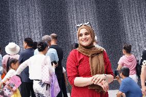 Artificial Anti-gravity Waterfall in Xi 'an