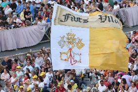 Pope Leo XIV Leads A Pentecost Vigil Prayer - Vatican
