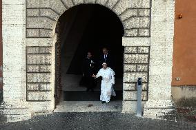Pope Leo XIV Leads A Pentecost Vigil Prayer - Vatican