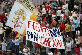 Pope Leo XIV Leads A Pentecost Vigil Prayer - Vatican
