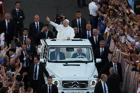 Pope Leo XIV Leads A Pentecost Vigil Prayer - Vatican