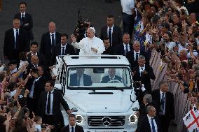 Pope Leo XIV Leads A Pentecost Vigil Prayer - Vatican