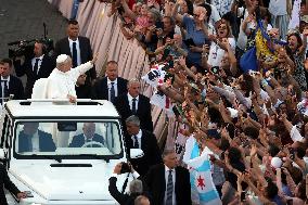 Pope Leo XIV Leads A Pentecost Vigil Prayer - Vatican