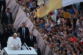 Pope Leo XIV Leads A Pentecost Vigil Prayer - Vatican