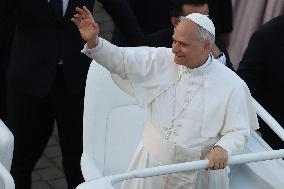 Pope Leo XIV Leads A Pentecost Vigil Prayer - Vatican