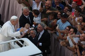 Pope Leo XIV Leads A Pentecost Vigil Prayer - Vatican
