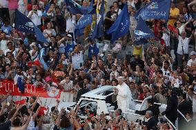 Pope Leo XIV Leads A Pentecost Vigil Prayer - Vatican