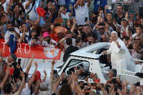 Pope Leo XIV Leads A Pentecost Vigil Prayer - Vatican