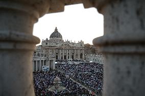 Pope Leo XIV Leads A Pentecost Vigil Prayer - Vatican
