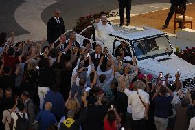 Pope Leo XIV Leads A Pentecost Vigil Prayer - Vatican
