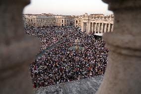 Pope Leo XIV Leads A Pentecost Vigil Prayer - Vatican