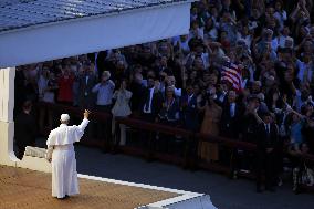 Pope Leo XIV Leads A Pentecost Vigil Prayer - Vatican