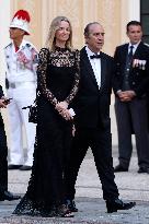 NO TABLOIDS -  President Macron Visits Monaco - State Diner - Day 1