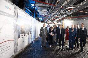 NO TABLOIDS - President Macron Visits Monaco With Prince Albert II