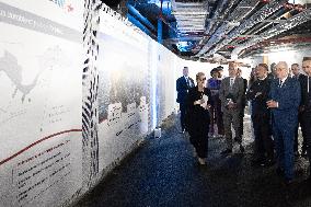 NO TABLOIDS - President Macron Visits Monaco With Prince Albert II