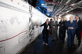 NO TABLOIDS - President Macron Visits Monaco With Prince Albert II