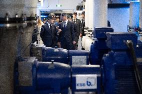 NO TABLOIDS - President Macron Visits Monaco With Prince Albert II