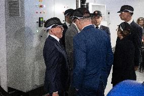 NO TABLOIDS - President Macron Visits Monaco With Prince Albert II